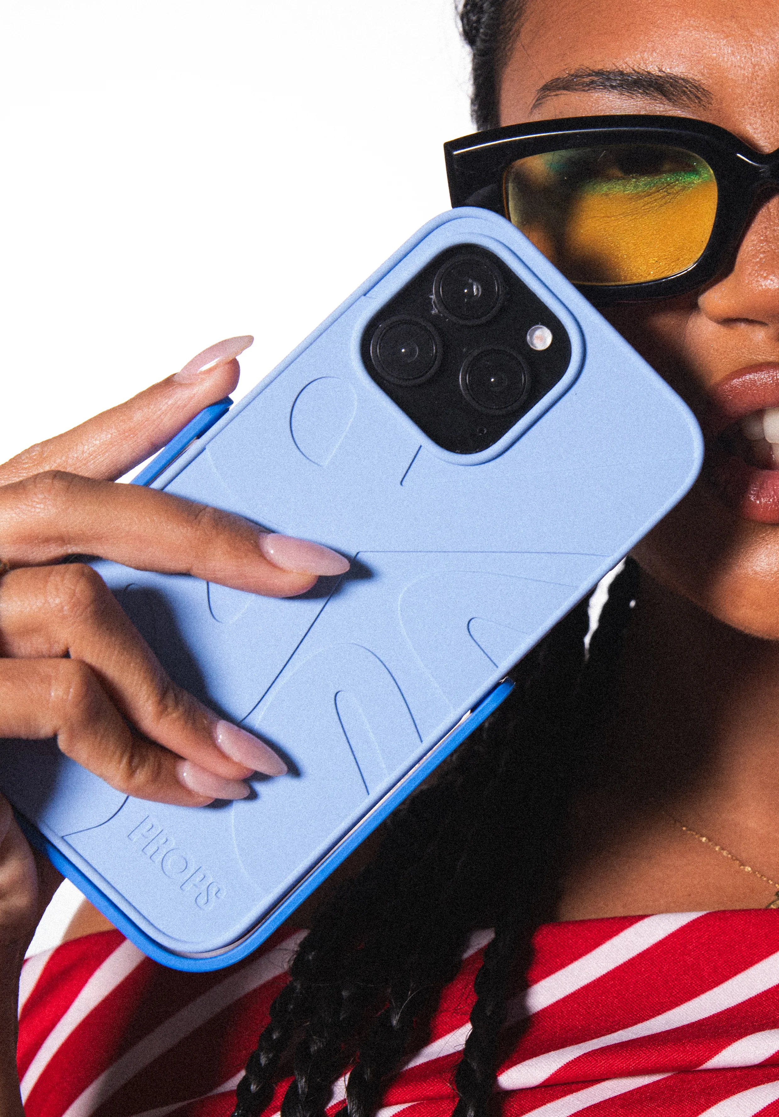 The Props iPhone 15 Case - Blue Frills - Image 6
